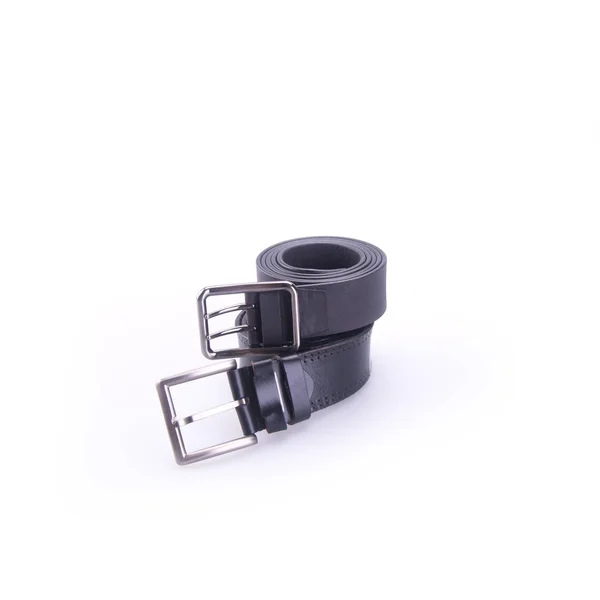 Belt or black colour belts for men's on background new. — Stock Photo, Image