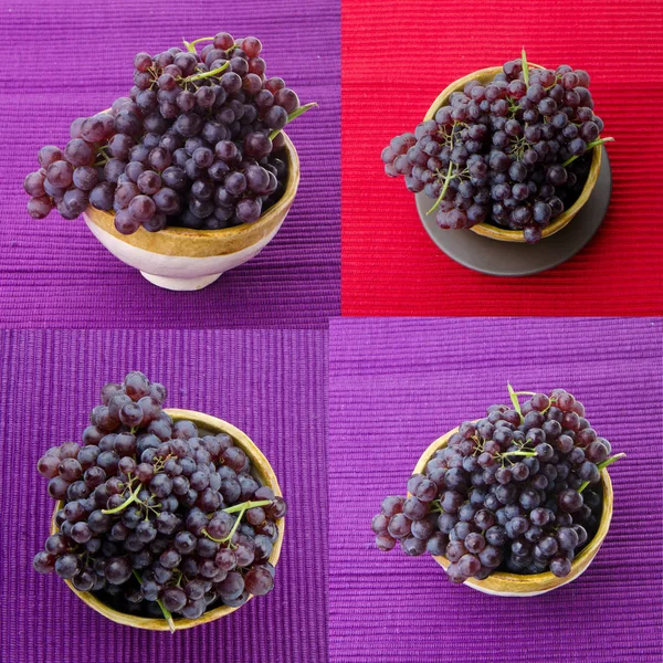 Uvas ou uvas frescas em um fundo novo . — Fotografia de Stock