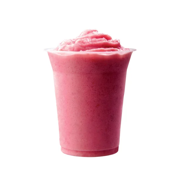 Jogurt nebo jahodový jogurt led drick na pozadí nové. — Stock fotografie