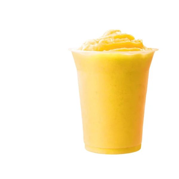 Joghurt oder Mango-Joghurt-Eis auf einem Hintergrund neu. Stockbild