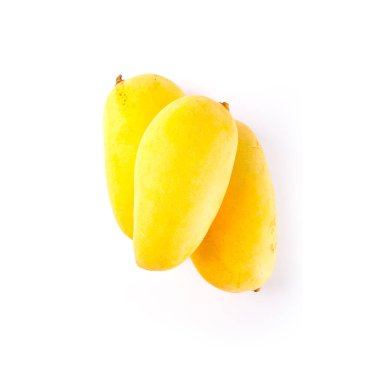 Yeni bir arkaplanda mango ya da sarı mango.