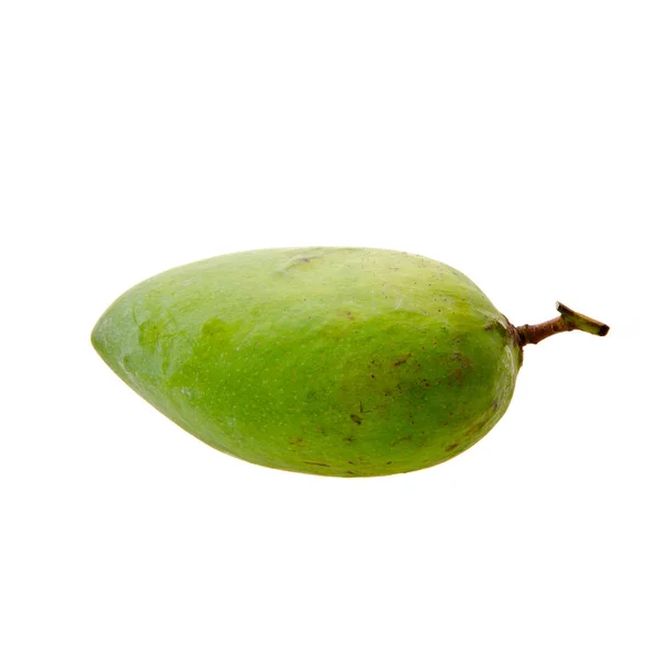 Μάνγκο ή πράσινο μάνγκο σε φόντο νέο. — Φωτογραφία Αρχείου