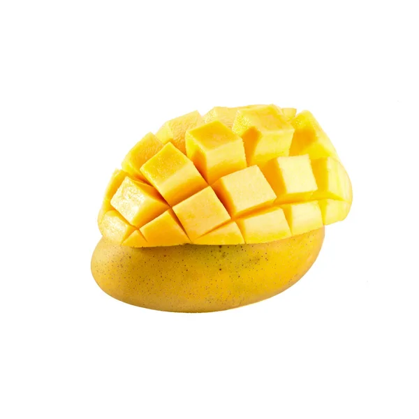 Mangos eller gula mangos på en bakgrund nya. — Stockfoto