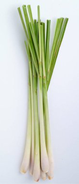 Lemon Grass on white background clipart