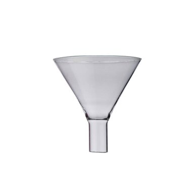 lab or Empty funnel for chemistry isolated on a white background clipart