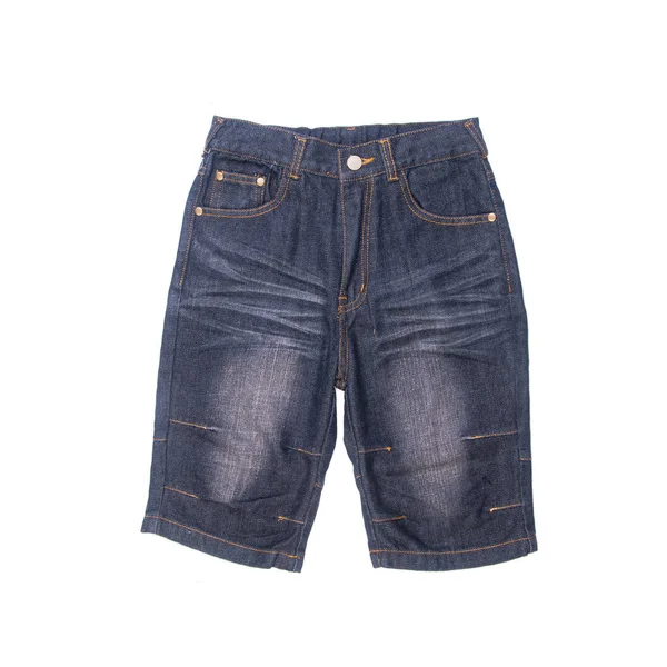 Jeans jean o blue con concept su sfondo bianco nuovo . — Foto Stock