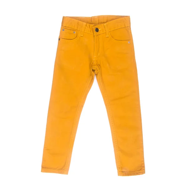 Jeans jean o azules con concepto sobre fondo blanco nuevo . —  Fotos de Stock