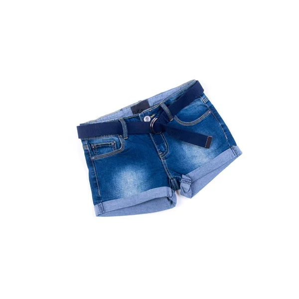 Jeans jean ou bleu avec concept sur fond blanc nouveau . — Photo