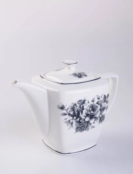 Tea pot or ceramic teapot on a background new. — 스톡 사진