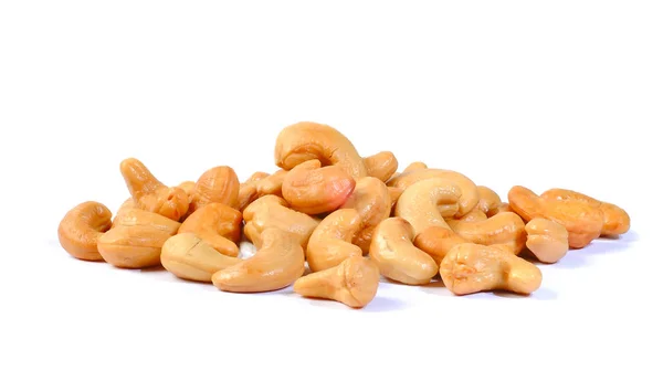 Nüsse oder Cashewnüsse im Hintergrund neu. — Stockfoto
