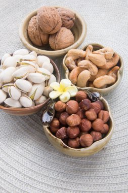 fındıklı fındıklı fındıklı ve fındıklı karışımı yeni bir arka plan.