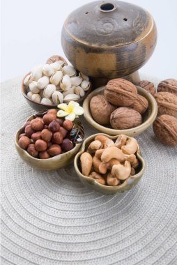 fındıklı fındıklı fındıklı ve fındıklı karışımı yeni bir arka plan.