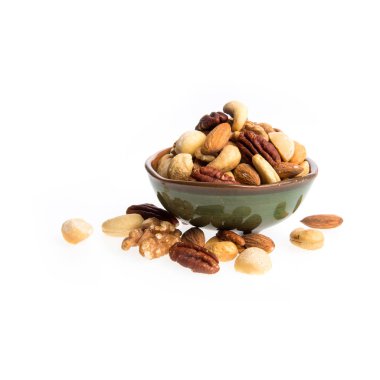 fındıkları yeni bir arka planda karıştır ya da fındık.