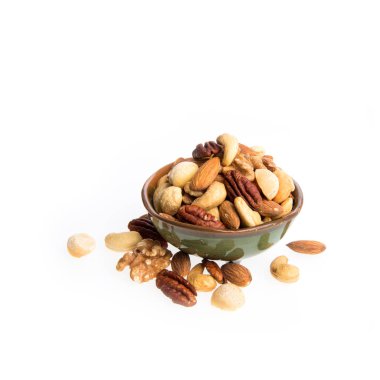 fındıkları yeni bir arka planda karıştır ya da fındık.