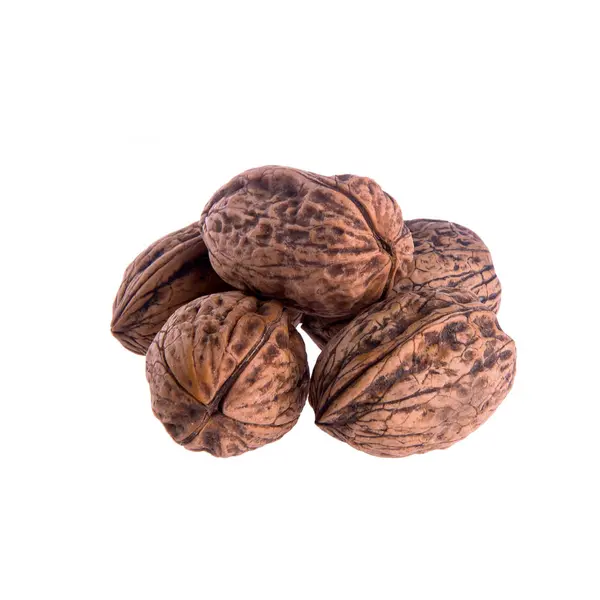 Ořechy nebo vlašské ořechy na pozadí nové. — Stock fotografie