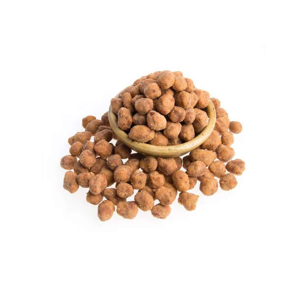 Nuts or Peanuts with Crispy Coated on a background new. — Stock Photo, Image