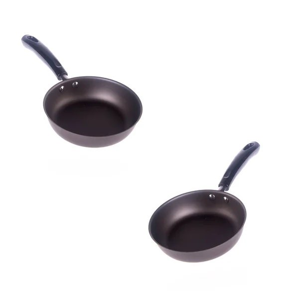 Pan or metal frying pan on a background new. — Stock Photo, Image
