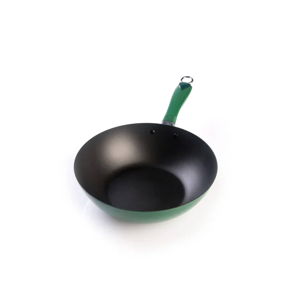 Pan or metal frying pan on a background new. — 스톡 사진