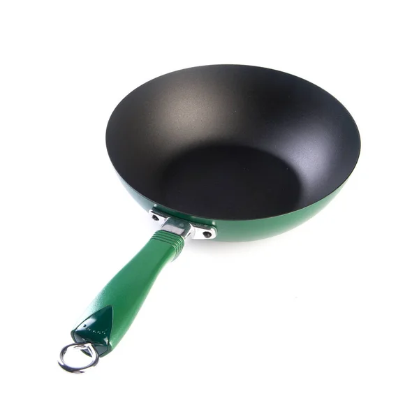 Pan or metal frying pan on a background new. — 스톡 사진