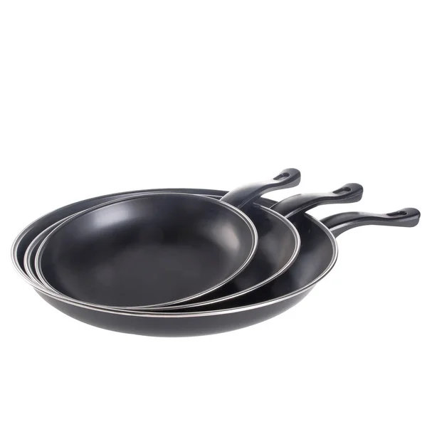 Pan or metal frying pan on a background new. — Stock Photo, Image