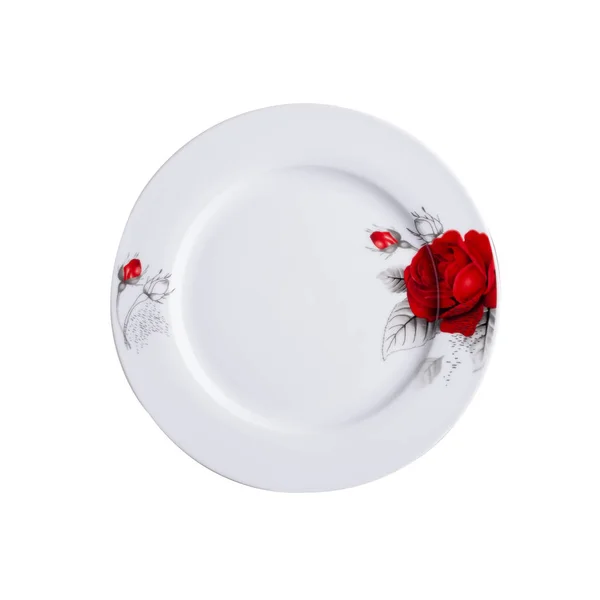 Plate or hand painted plate on a background new. — 스톡 사진