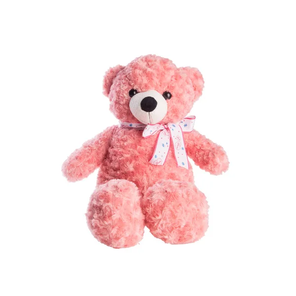 Игрушечный или розовый медведь Тедди на фоне нового . — стоковое фото