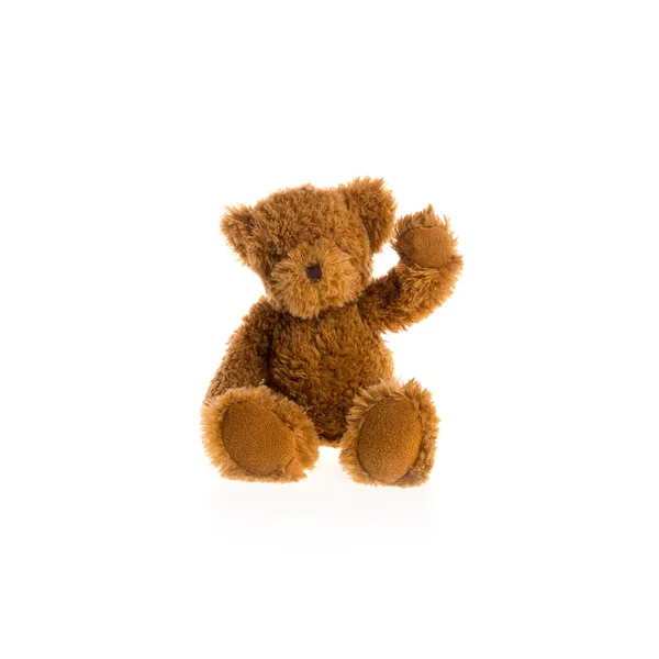 Toy nebo Brown Teddy medvídek s konceptem na pozadí nové. — Stock fotografie