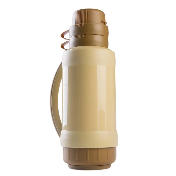 Thermo ou plastique Thermos flasque sur fond neuf . — Photo