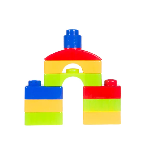 Toy or Plastic building blocks on background new. — Stock Photo, Image