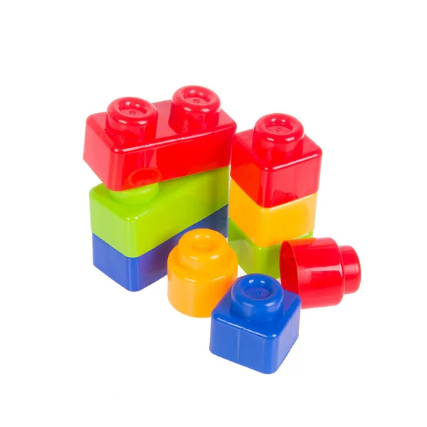 Toy or Plastic building blocks on background new. — 스톡 사진