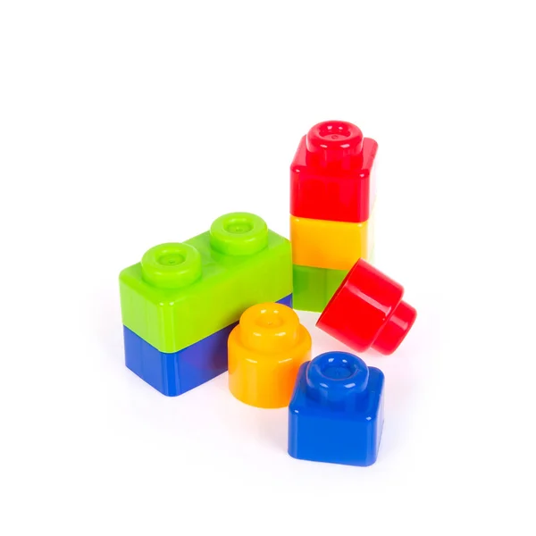 Toy or Plastic building blocks on background new. — Stock Photo, Image