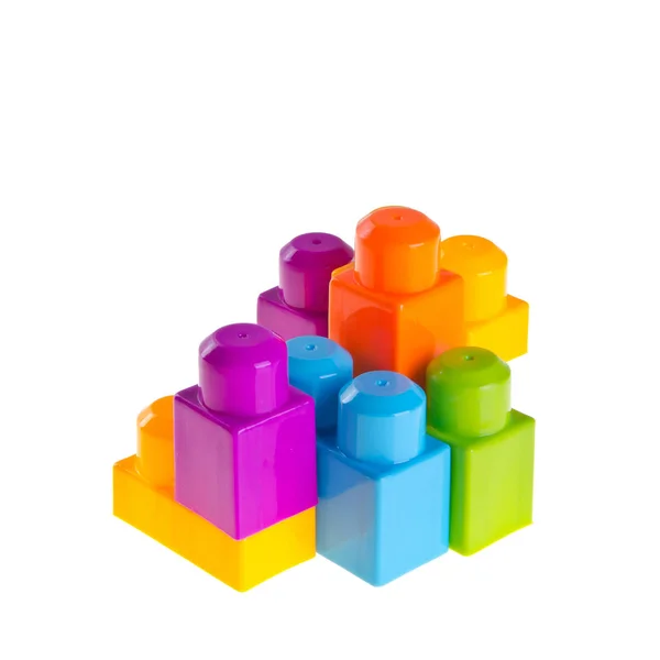 Toy or Plastic building blocks on background new. — Stock Photo, Image