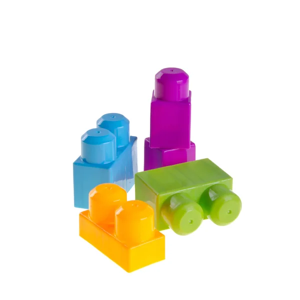 Toy or Plastic building blocks on background new. — Stock Photo, Image