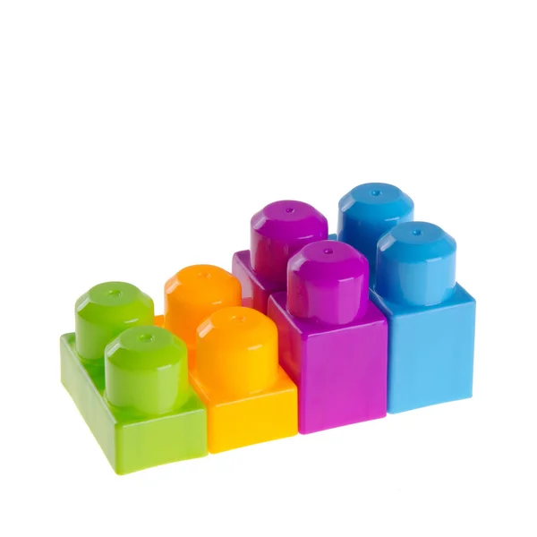 Toy or Plastic building blocks on background new. — Stock Photo, Image