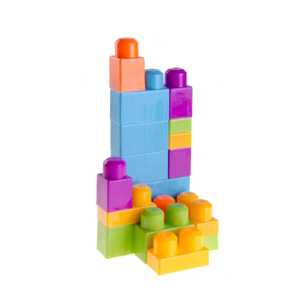 Toy or Plastic building blocks on background new. — Stock Photo, Image