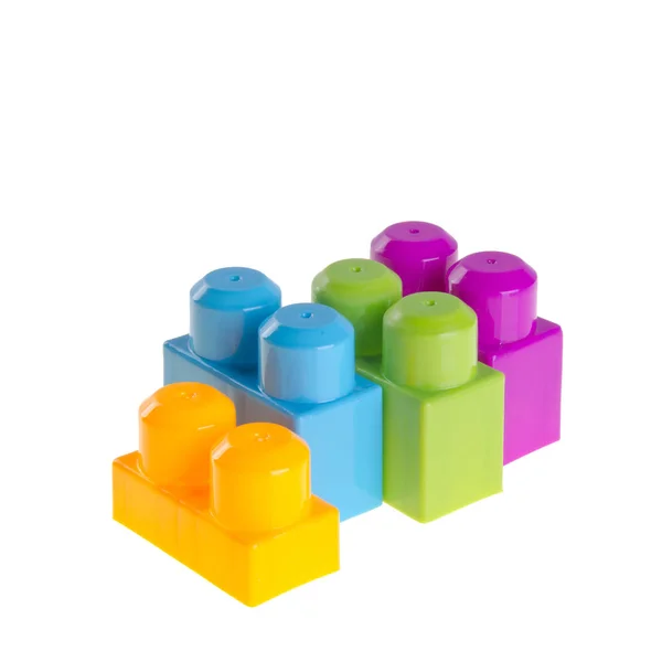 Toy or Plastic building blocks on background new. — Stock Photo, Image