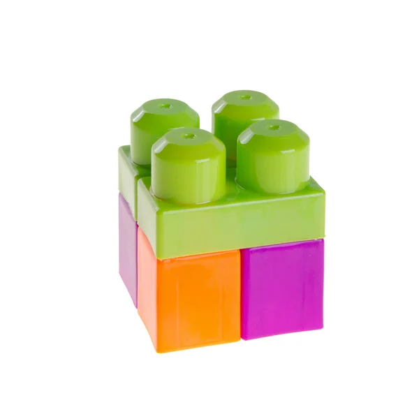 Toy or Plastic building blocks on background new. — Stock Photo, Image