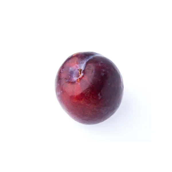 Ciruela o fruta dulce de ciruela madura sobre un fondo nuevo . —  Fotos de Stock