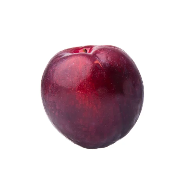 Plum atau Sweet Ripe Plum fruit pada latar belakang baru . — Stok Foto