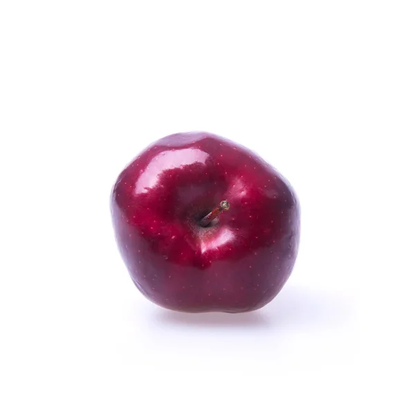 Pomme ou pomme rouge avec concept sur un fond nouveau . — Photo