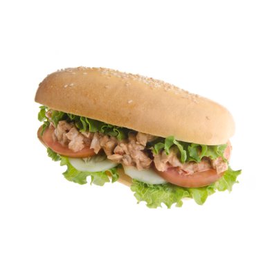 Sandviç ya da sandviç. Arka planda yeni bir konsept.