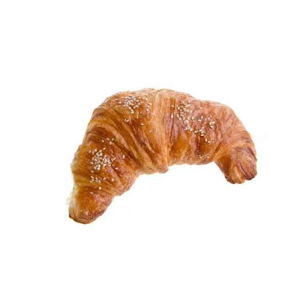 Croissant Gustoso Croissant Sullo Sfondo Nuovo — Foto Stock