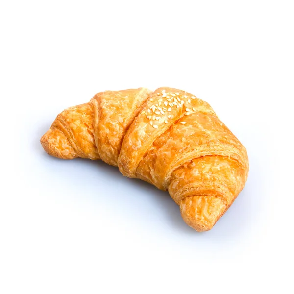 Croissant Nebo Chutný Croissant Pozadí Nové — Stock fotografie