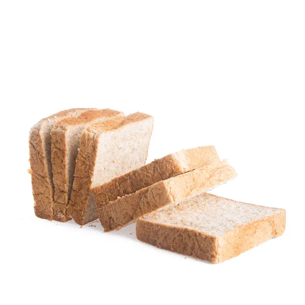 Brot Oder Brotscheibe Auf Neuem Hintergrund — Stockfoto