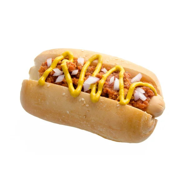 Hot Dog Lub Smaczny Hot Dog Tle Nowy — Zdjęcie stockowe