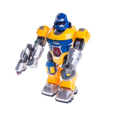 Yeni arka planda konsepti olan oyuncak ya da robot oyuncakları
