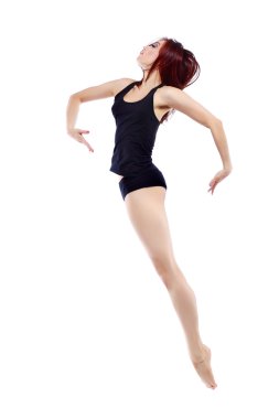 Studio poz güzel bale dansçısı