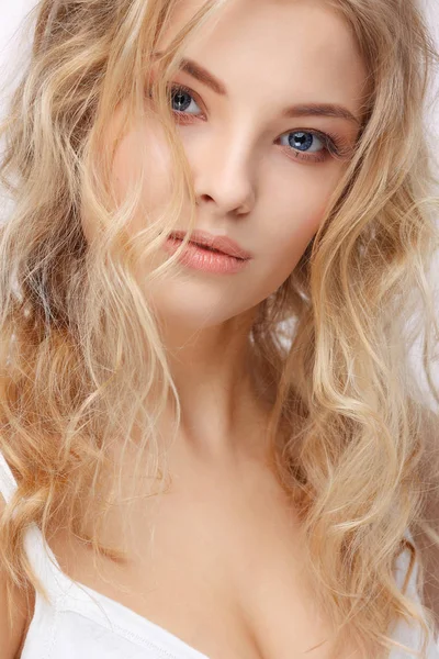 Girl with blue eyes — Stock Photo, Image