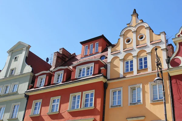 Architecture of Wroclaw, Poland, Europe. City centre, Colorful, historical Market square tenements.Lower Silesia, Europe. — Stock Photo, Image