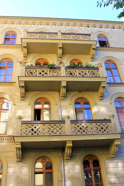 Arquitetura de Wroclaw, Polônia, Europa. Centro da cidade, Velho, histórico tenements.Lower Silesia, Europa . — Fotografia de Stock